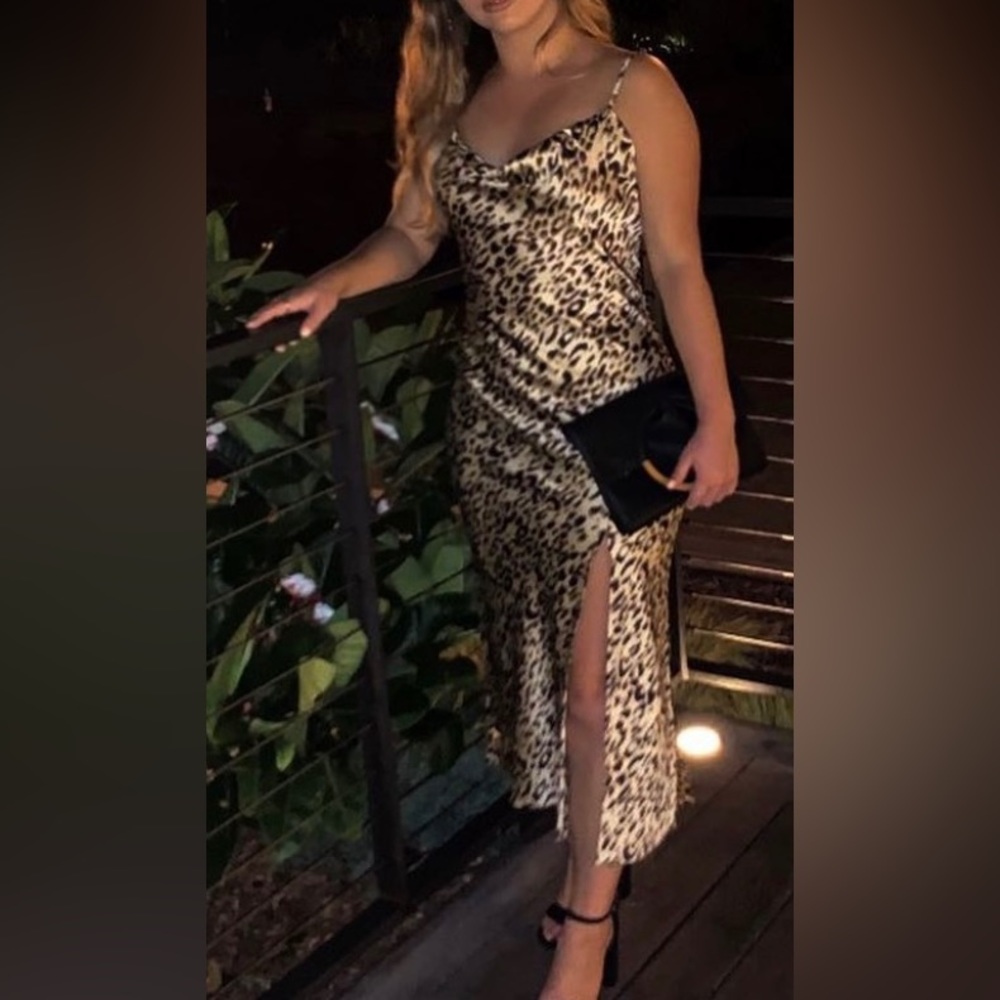 Leopard Print Maxi Dress